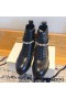 Jimmy Choo Cruz Combat Boots Women Leather With Crystal Detailing Black