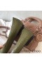 Jimmy Choo Liefde Flats Vrouwen Krokodil Reliëf Leer-Olijf