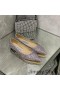 Jimmy Choo Liefde Flats Vrouwen Glitter Degraderen Stof Paars