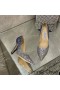 Jimmy Choo Liefde Pompen Vrouwen Glitter Degraderen Stof Blauw/Grijs