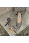 Jimmy Choo Liefde Pompen Vrouwen Glitter Degraderen Stof Blauw/Grijs