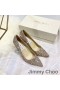 Jimmy Choo Liefde Pompen Vrouwen Glitter Degraderen Stof Goud