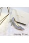 Jimmy Choo Liefde Pompen Vrouwen Glitter Degraderen Stof Zilver