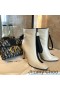 Jimmy Choo Macel 100 Enkel Booties Vrouwen Kalf Lederen Beige