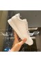 Jimmy Choo Monza Sneakers Women Leather With Embossed Logo White