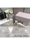 Jimmy Choo Saeda 85 Pompen Vrouwen Schapen Leder Met Kristal Verfraaiing Wit