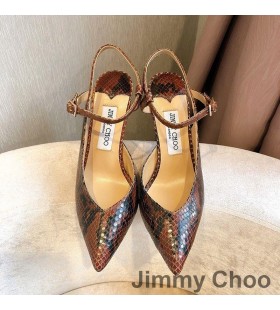 Jimmy Choo Fetto 100 Slingback Pumps Vrouwen Leren Slang