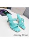 Jimmy Choo Diosa 85 Kallistuneena Dioja Naisten Nahka Punottu Hihna Sininen