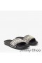 Jimmy Choo Fitz F Alustan Dioja Naisten Kangas Ja Nahka Helmiä Musta