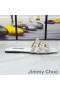 Jimmy Choo Hazal Dioja Naisten Nappa Helmen Studs, Valkoinen