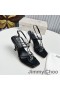 Jimmy Choo Indiya 85 Sandaalit Naisten Nappa Nahka Kristalli Sydämet Musta