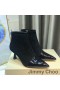 Jimmy Choo Kix-Z 65 Nilkan Saapikkaat Naisten Kiiltonahka Ja Mokka Musta
