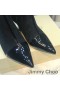 Jimmy Choo Kix-Z 65 Nilkan Saapikkaat Naisten Kiiltonahka Ja Mokka Musta