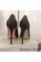 Jimmy Choo Rakkaus 100 Pumput Naisten Krokotiili Kohokuvioitu Nahka Kahvia