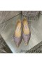 Jimmy Choo Rakkaus Asuntoja Naisten Glitter Hajota Kangas Violetti