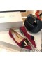 Jimmy Choo Rakkaus Asuntoja Naisten Mokka JC-Tunnus Punainen
