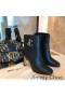 Jimmy Choo Mahesa 100 Nilkan Saapikkaat Naisten Vasikka Nahkaa JC-Tunnus Musta
