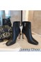 Jimmy Choo Mahesa 100 Nilkan Saapikkaat Naisten Vasikka Nahkaa JC-Tunnus Musta