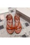 Jimmy Choo Mänty Foorumi Tasainen Sandaalit Naisten Lausuntojen Valmistelijat Vachetta Nahka Ruskea