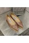Jimmy Choo Romy Asuntoja Naisten Glitter Kangas Rose Gold