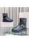 Jimmy Choo Youth II Biker Boots Women Smooth Leather With Gold Buckles Black