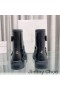 Jimmy Choo Youth II Biker Boots Women Smooth Leather With Gold Buckles Black