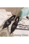 Jimmy Choo x Mugler Hihna 90 Pumput Naisten Lampaan Nahka Ja Mesh Musta