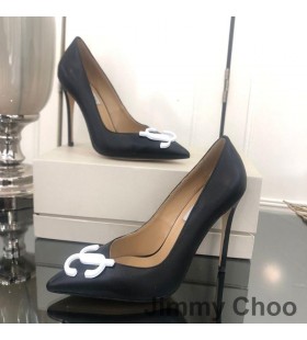 Jimmy Choo Rakkaus 100 Pumput Naisten Nahka JC-Tunnus Musta
