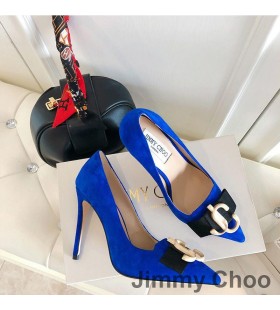 Jimmy Choo Rakkaus 100 Pumput Naisten Mokka JC-Tunnus Sininen