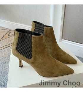 Jimmy Choo Maiara 65 Nilkan Saappaat Naisille Mokka Vihreä