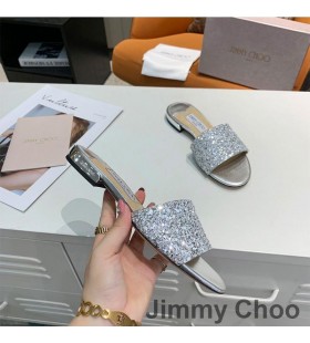Jimmy Choo Minea Dioja Naisten Glitter Kangas Hopea