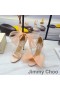 Jimmy Choo Aveline 100 Sandales Femmes En Daim Avec Une Immense Maillage Des Arcs De Cerise