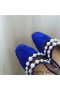 Jimmy Choo Amaya Maultiere Frauen Wildleder Mit Perlen-Verzierung Blau