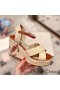 Jimmy Choo Dellena 95 Keile Frauen Natürliche Raffia-Mit JC-Monogramm Beige