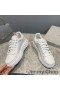Jimmy Choo Diamond Light Maxi-F Sneakers Frauen Stricken Plattform Sohle Weiß