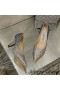 Jimmy Choo Liebe Pumpen Frauen Glitter Degrade Stoff Grau/Silber