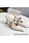 Jimmy Choo Magie 85 Maultiere Frauen Leder Nappa Mit C-Schnalle-Beige