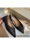 Jimmy Choo Romy Wohnungen Frauen Glitter Stoff Schwarz