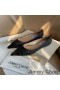Jimmy Choo Romy Wohnungen Frauen Glitter Stoff Schwarz