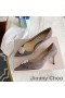 Jimmy Choo Romy Pumps Frauen Wildleder Mit Perlen Verziert Grau