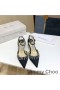 Jimmy Choo Saeda 85 Pumps Damen Satin Mit Kristall-Honig-Kette Schwarz