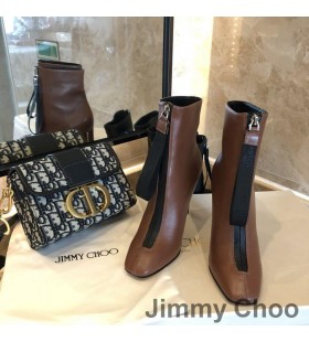 Jimmy Choo Macel 100 Knöchel Booties Frauen Kalb-Leder-Braun