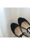 Jimmy Choo Emsy 105 Σανδάλια Γυναικών Σουέτ Μαύρο