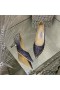 Jimmy Choo Love Αντλίες Γυναικών Glitter Υποβαθμίσει Ύφασμα Ασήμι/Ο Μαύρος