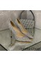 Jimmy Choo Love Αντλίες Γυναικών Glitter Υποβαθμίσει Ύφασμα Ασήμι/Μπλε