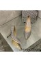 Jimmy Choo Love Αντλίες Γυναικών Glitter Υποβαθμίσει Ύφασμα Ασήμι/Μπλε